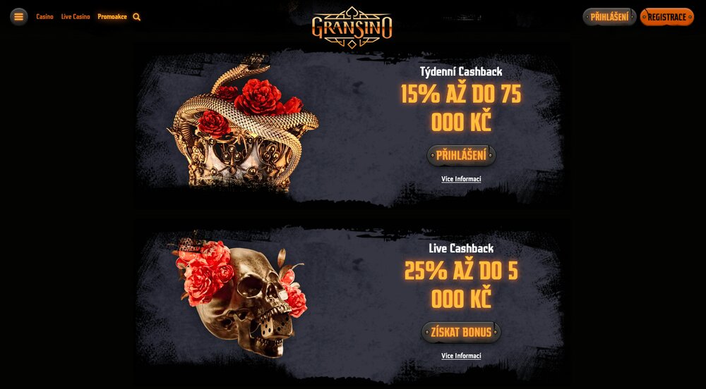 Bonos en el casino Gransino