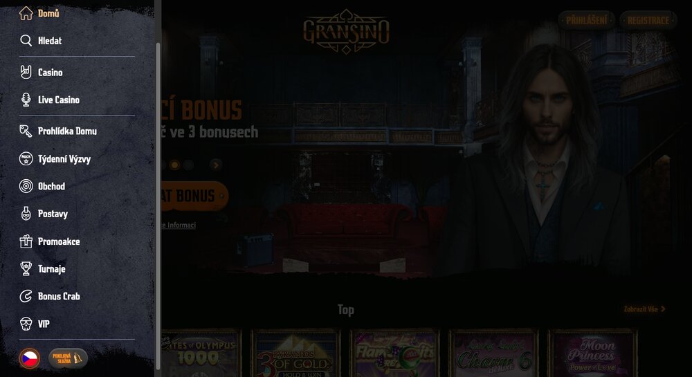 Sitio web del casino Gransino