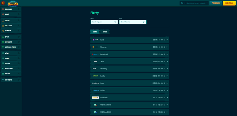 Jak na výběr peněz z casina Spinanga