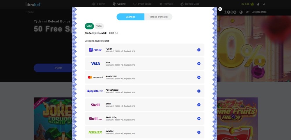 Přehled platebních metod