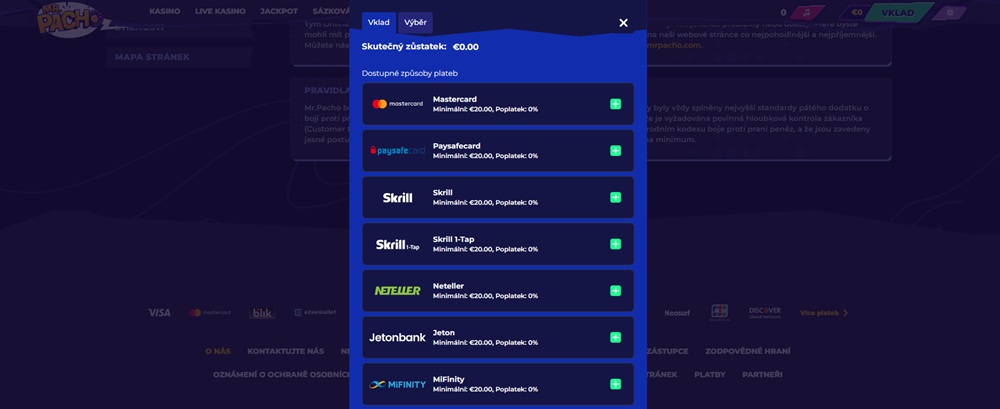 Přehled platebních metod