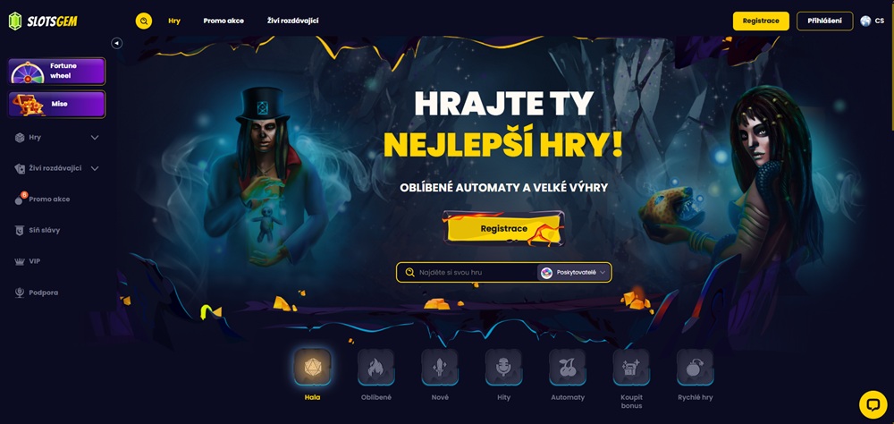 Slotsgem hlavní strana