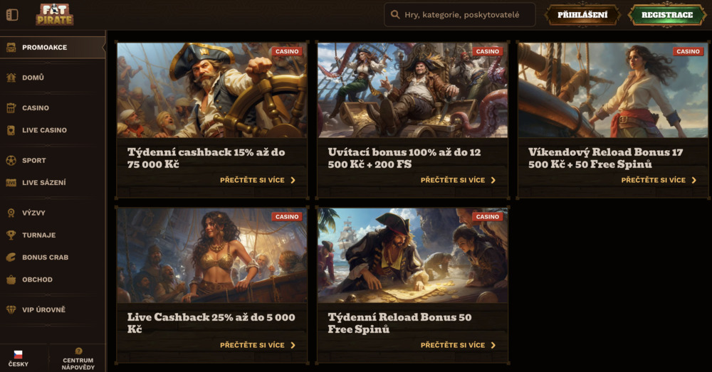 FatPirate casino no deposit bonus nahled 