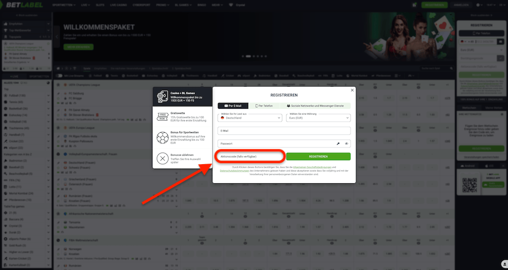 07947 BetLabel Promo Code