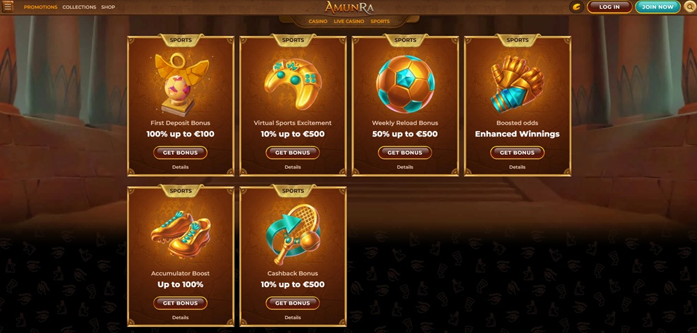 AmunRa no deposit bonus