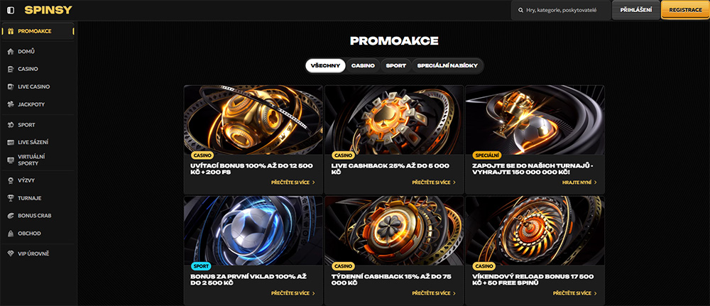 Spinsy bonuses [Overview of top bonuses]