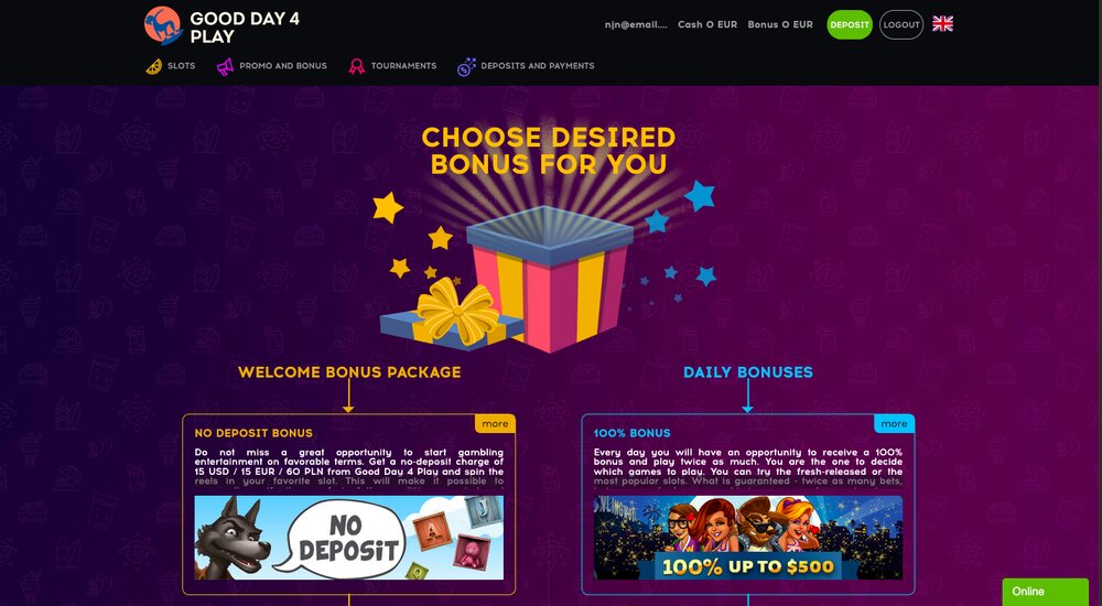 GDFplay casino bonusy