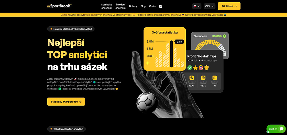 SportBreak.cz – webové stránky