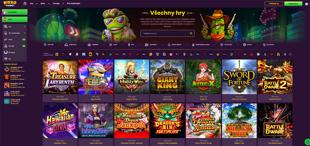 Hry od Win Fast v Bizzo Casino