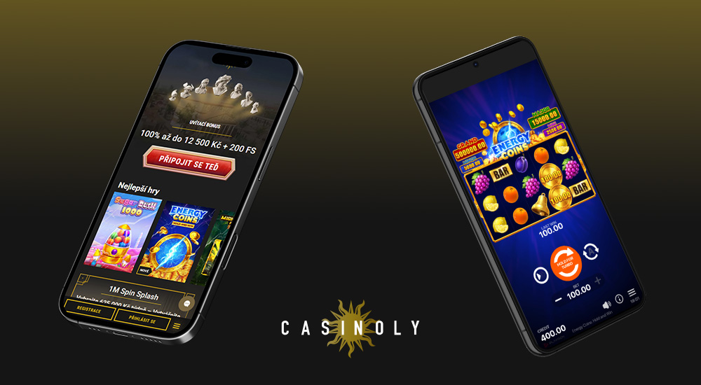 Náhled responzivího rozhraní v online casinu Casinoly