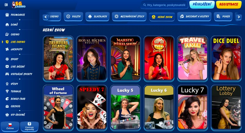 Game Shows v SGcasino