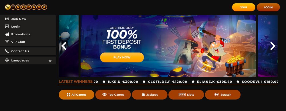 Winorama bonus k 1. vkladu