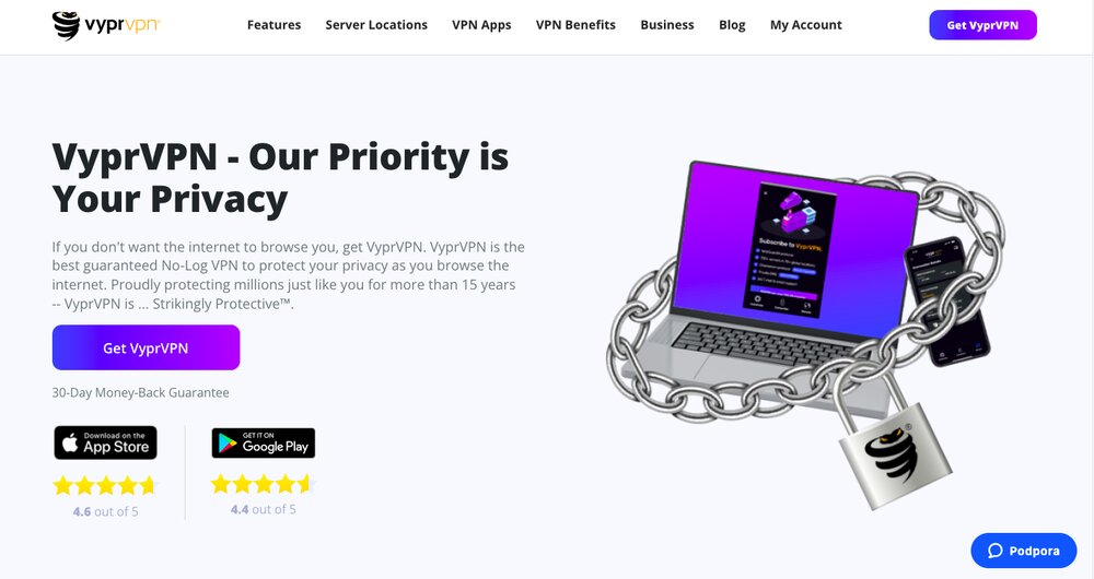 VyprVPN homepage
