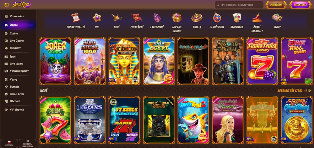 Web des Casinos Abu King
