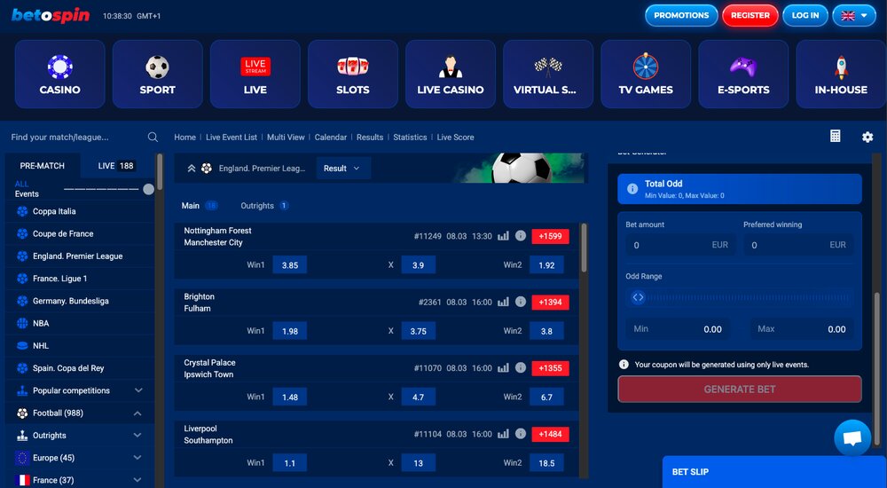 Sázková kancelář BetOspin