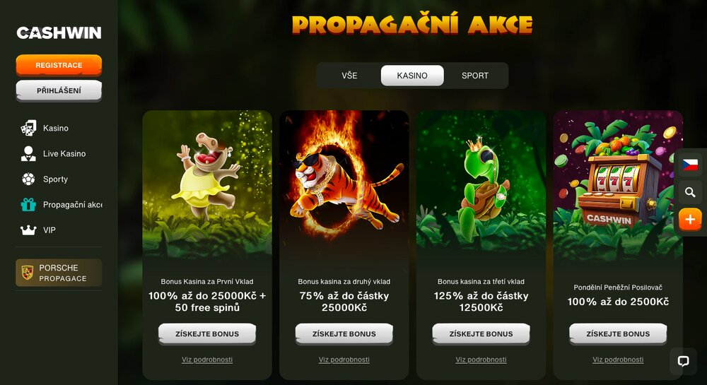 CashWin Boni mit Free Spins