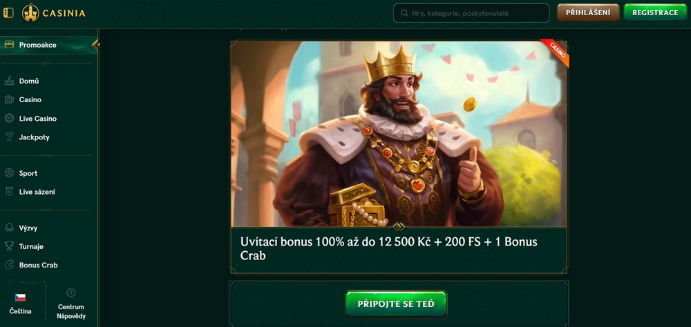 Welcome bonus Casinia