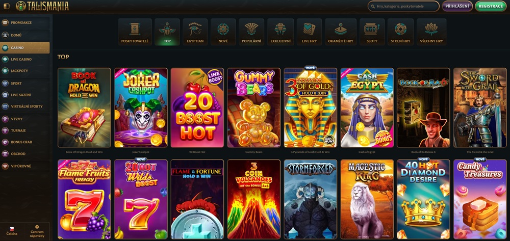 Slots at Talismania casino