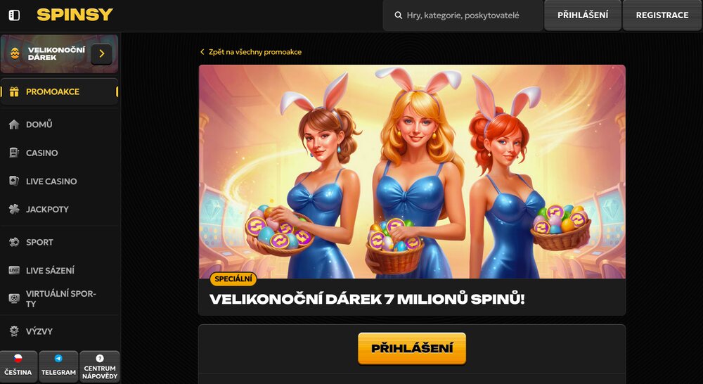 Spinsy velikonoční bonus