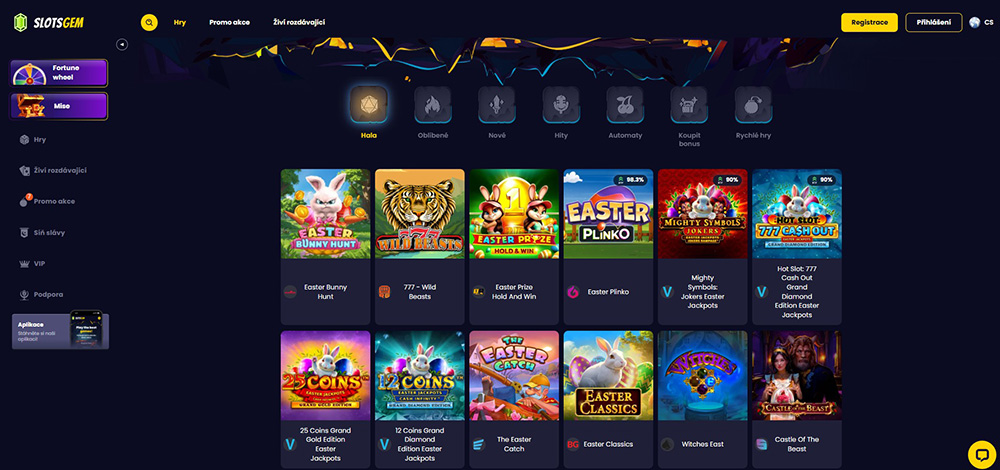 Velikonoce 2025 v casinu Slotsgem [promo akce, bonusy, free spiny atd.]