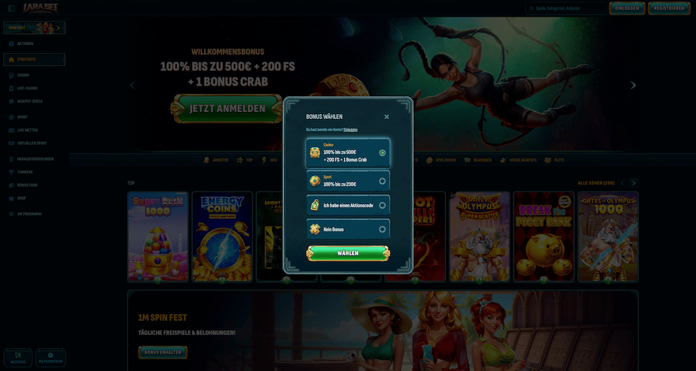 20557 Larabet Registrierung