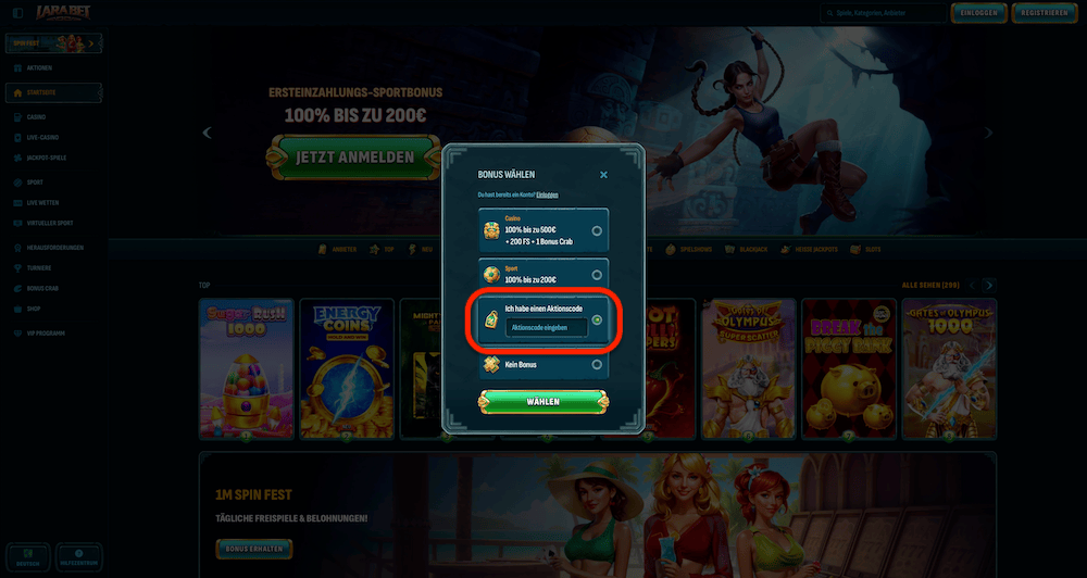 25163 Larabet Promo Code