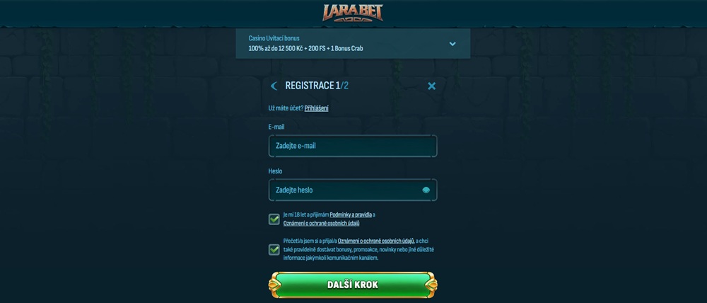 Registro en Larabet