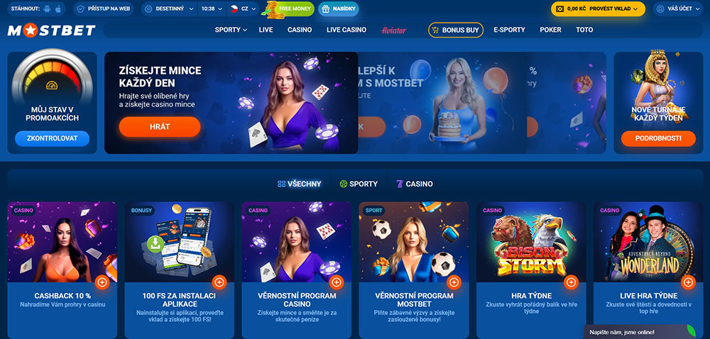 MostBet bonus za registraci ve výši 30 free spins [Momentálně není aktivní]