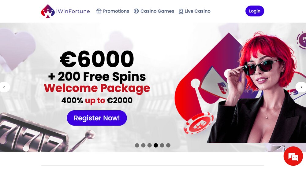 iWinFortune náhled webu