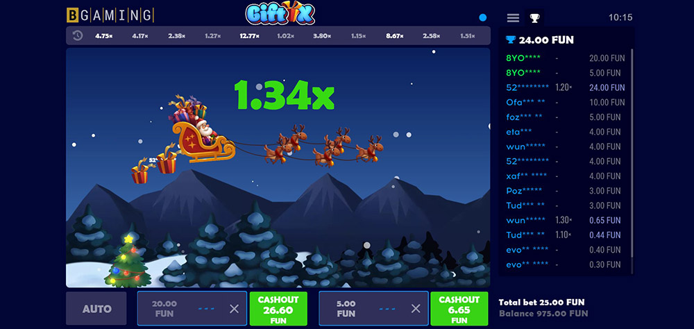 Gift X [mini hra od BGaming]