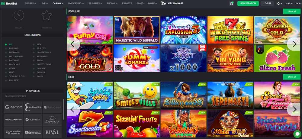 Přehled automatů v casinu BeatBet