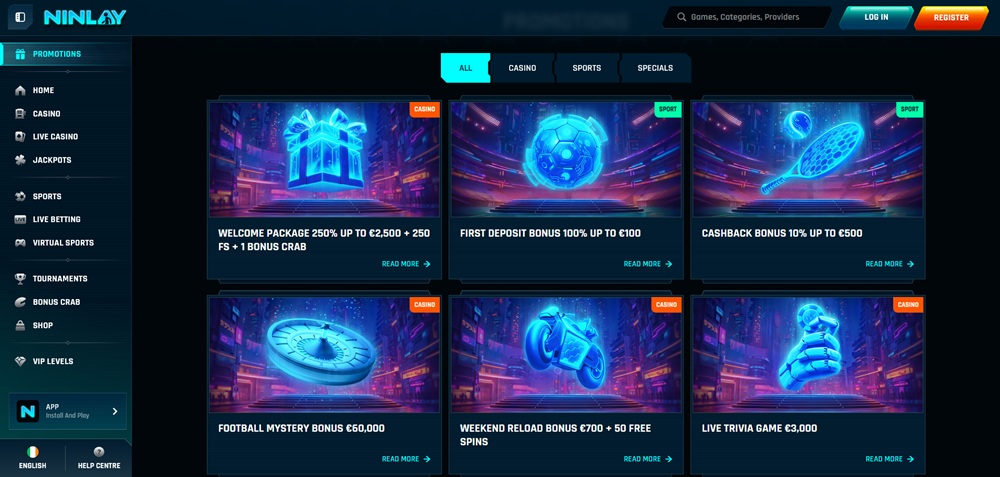 Ninlay no deposit bonus