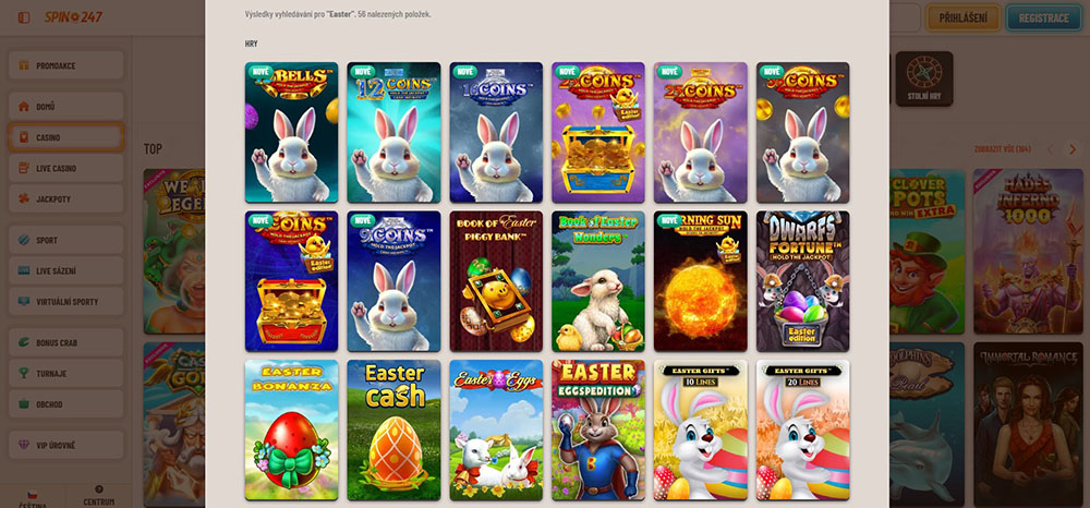 Velikonoce 2025 v casinu Spin247 [promo akce, bonusy, free spiny atd.]
