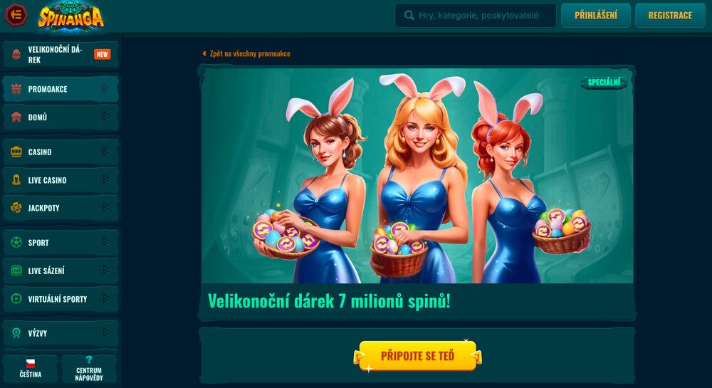 Spinanga velikonoční bonus