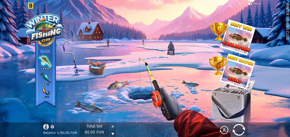 Winter Fishing Club [mini hra od BGaming]