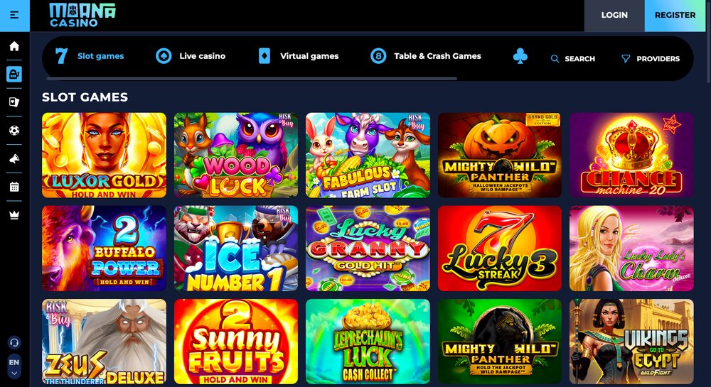 Moana Casino nabídka her