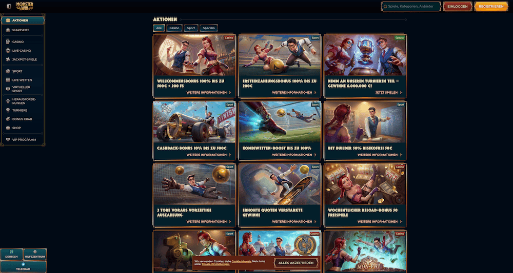 83205 Monster Win Boni