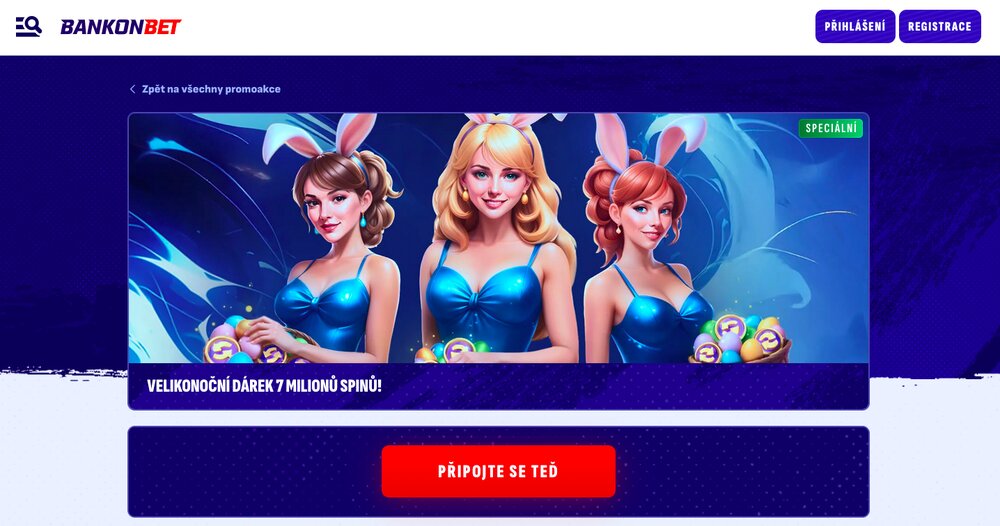 Bankonbet velikonoční bonus