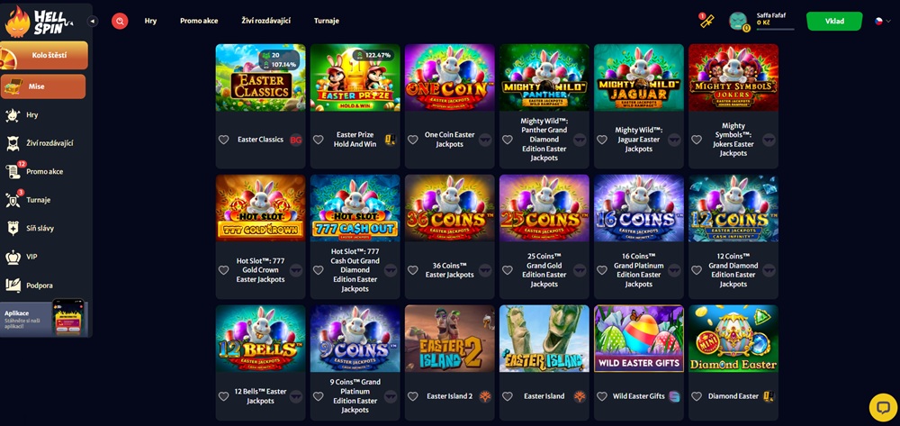 Hell Spin velikonoční automaty