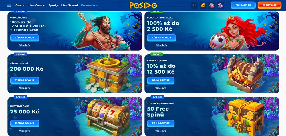 Posido bonusy květen 2025