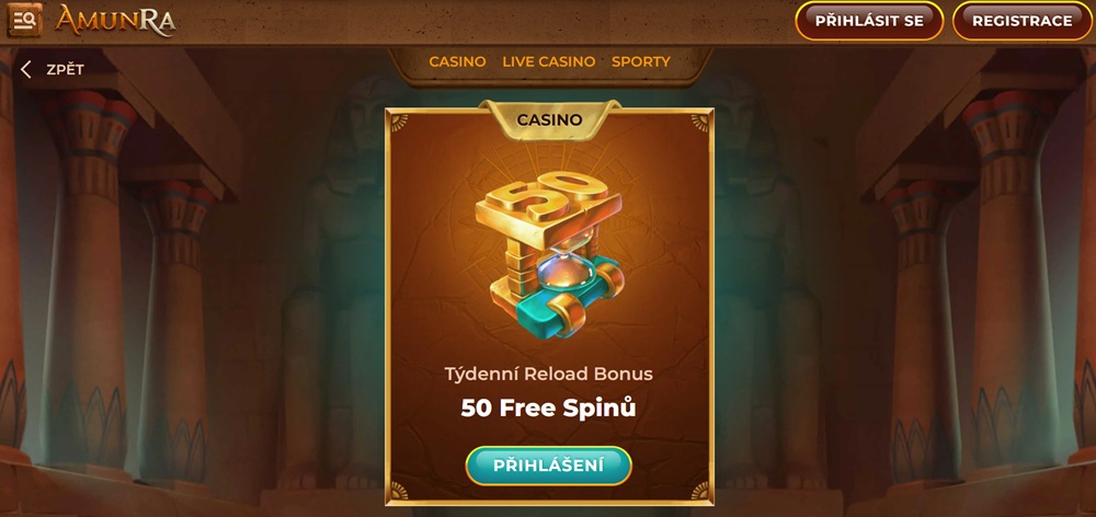 AmunRa free spins květen 2025