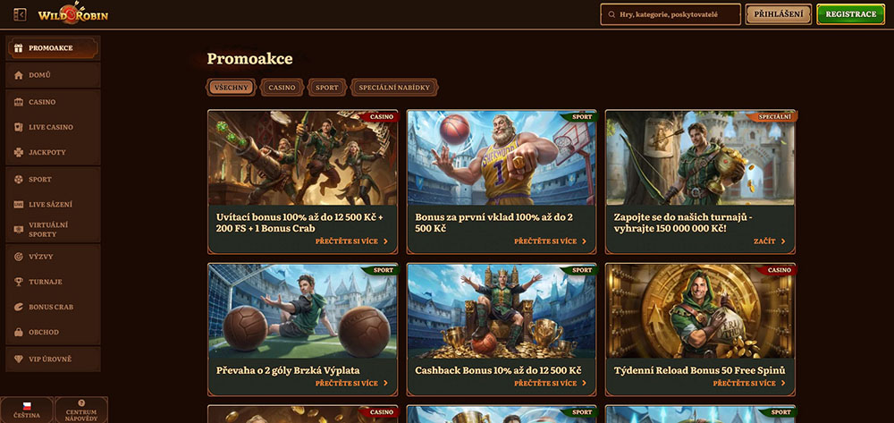 Wild Robin bonusy [květen 2025]