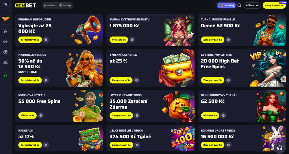 Bdmbet bonusová nabídka květen 2025