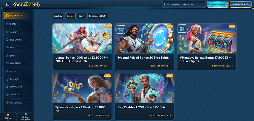 Ocean Spin free spins [květen 2025]