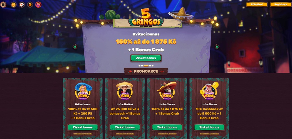 5Gringos bonusy květen 2025