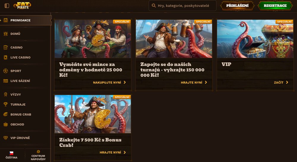 FatPirate bonusová nabídka květen 2025