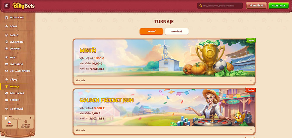 Aktuální turnaje v casinu BillyBets [květen 2025]