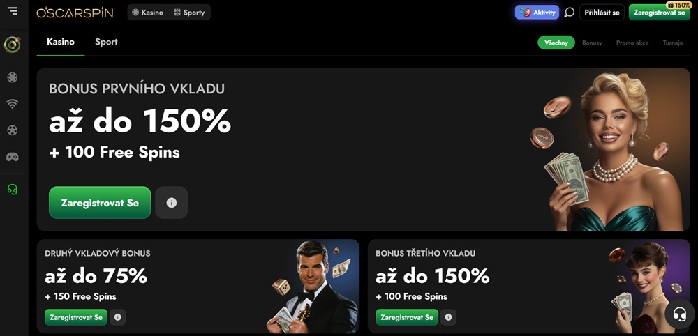 OscarSpin no deposit bonus