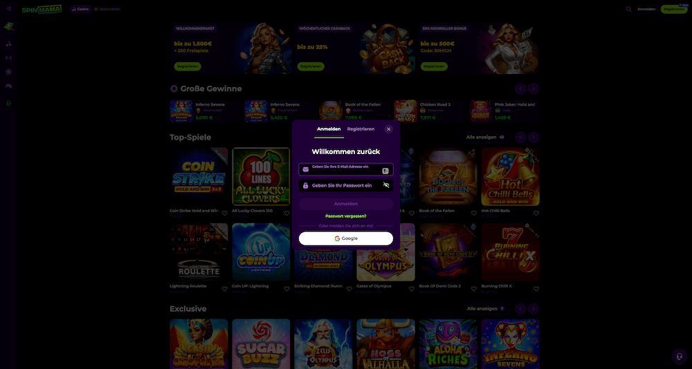 52999 Spinmama Login