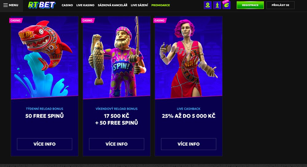 RTbet free spins květen 2025